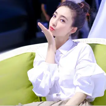 

Pure cotton shirt em8 women long-sleeved 2020 spring new women's casual loose top kW9988-01-02