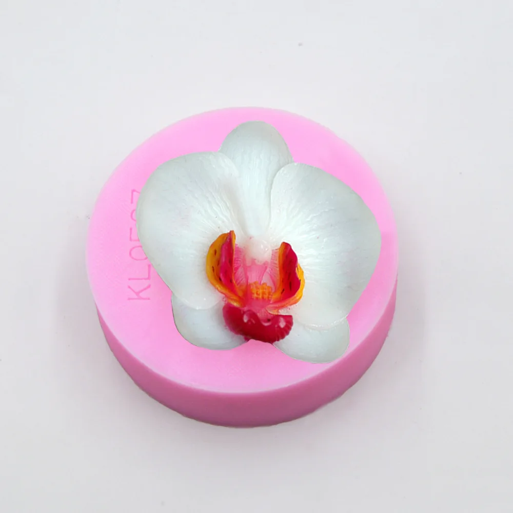 Новая 3D Цветочная форма для мыла бабочка Орхидея помадка торт Силиконовая форма шоколадный торт на день рождения украшение выпечка торта DIY Инструменты