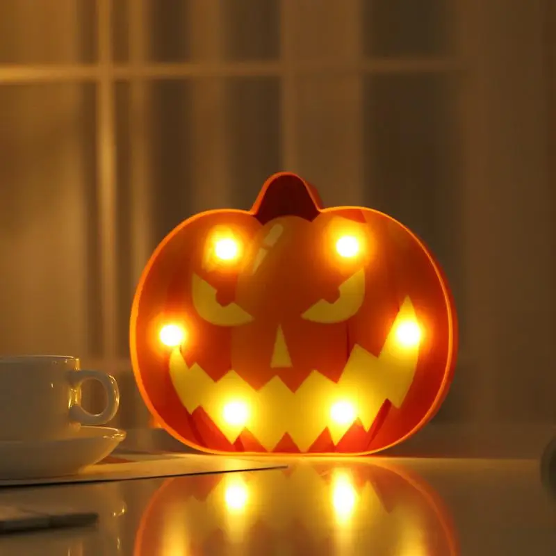Светильник на Хэллоуин СВЕТОДИОДНЫЙ Тыква Лампа для вечерние украшения Тыква Лампа украшения-ужастики для хеллоуина скелет Хэллоуин ночник