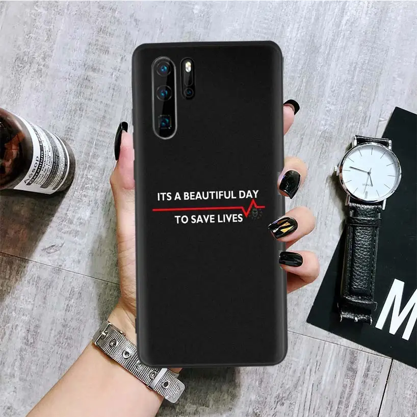 GREYS Anatomy черный чехол для телефона huawei mate 30 20 10 P30 P20 P10 Pro Lite P Smart Z роскошный Coque Shell - Цвет: BA220-10