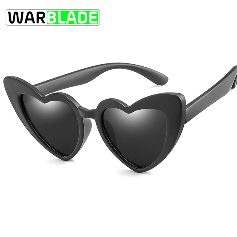 WarBLade Симпатичные Любовь Сердце очки детские для мальчиков и девочек Солнцезащитные очки Гибкая мягкая резина очки детские солнцезащитные затененные очки