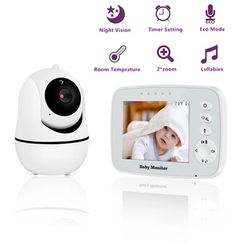 

3.2 Inch LCD Screen Wireless Baby Monitor Supports Shaking Head Rotation Infant Night Vision Camera Temperature Sensor