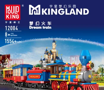 

12004 City series The MKingLand Dream train Remote control train Model Building Blocks bricks Kids DIY Toys Christmas Gifts