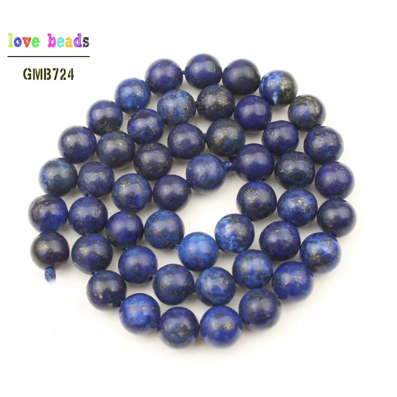 lapis lazuli 4/6/8/10/12 мм с украшением в виде кристаллов Агаты бирюзой Aventurnes Unakites каменные бусины для изготовления ювелирных изделий 15 дюймов "сделай сам" для изготовления Браслеты - Цвет: lapis lazuli
