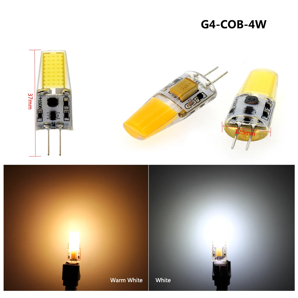 Светодиодная лампа G4 SMD5730 для люстры сменные галогенные мини лампы прожектора COB