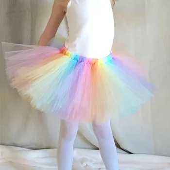 

Baby Pastel Tulle Tutu Skirts Girls Fluffy Ballet Dance Pettiskirts Underskirt Tutus Children Birthday Party Costume Skirts