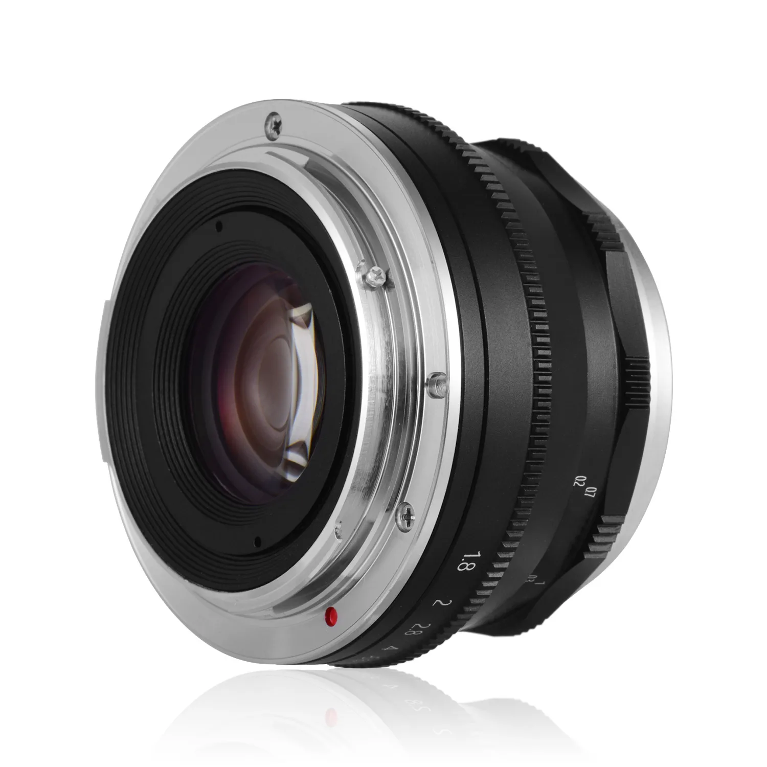 Andoer 25mm F1.8 Manual Focus Lens Large Aperture For Canon M1/ M2/ M3/ M5/ M6/ M10/ M100/ M50 EOS M-Mount Cameras