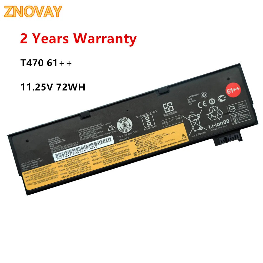 Аккумулятор для ноутбука Lenovo ThinkPad T470 T480 T570 T580 61 ++ 11 25 в | Компьютеры и офис