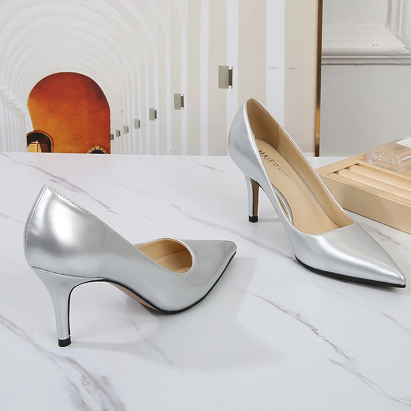 75cm high heels 3545 large size pumps daily ladies casual daily brand ladies high heels pointed toe fashion high heels