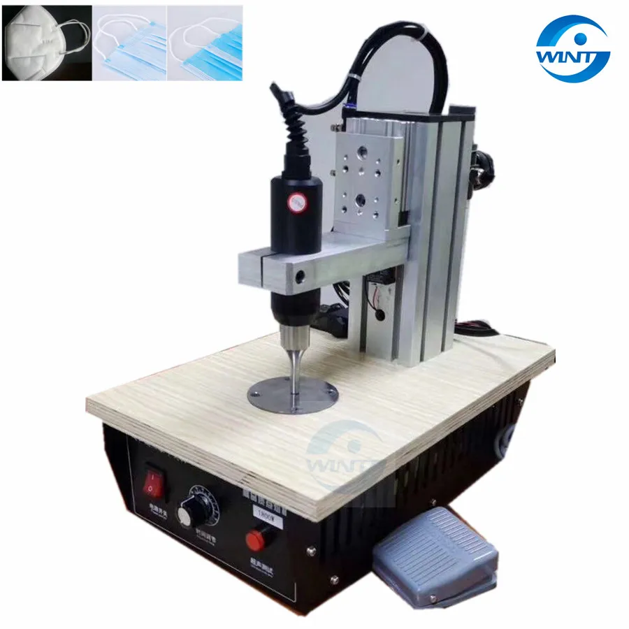 US $800.00 Desktop Ultrasonic Earloop Spot Welding Machine Ear Band Welding Machine 1800W 28K
