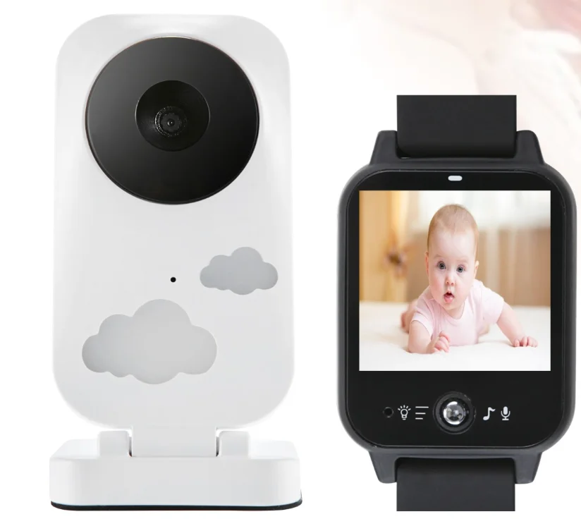 LOOZYKIT 3,5 дюймов видео беспроводной детский монитор камера безопасности няня ИК ночного видения голосовой детский телефон с контролем температуры - Цвет: UK Plug
