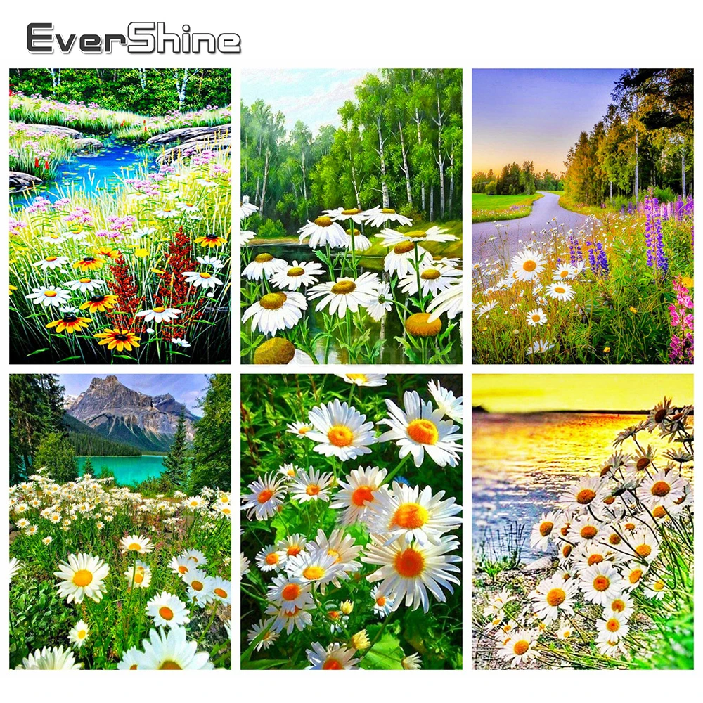 Evershine Алмазная вышивка ромашки 5D DIY мозаика полная выкладка цветы крестом наборы