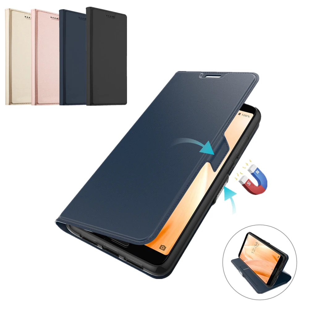 

For Sharp Aquos Sense 3 Plus/3 Lite Case Leather Flip Stand Shockproof Wallet Cover For Sharp Aquos Sense 3 Plus Case Card Slot