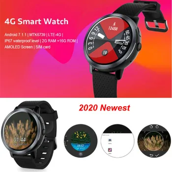 

2020 Newest 4G Smartwatch Android 7.1.1 2GB 16GB Waterproof IP67 Heart Rate Passometer Camera SIM Weather Smart Watch Saatler