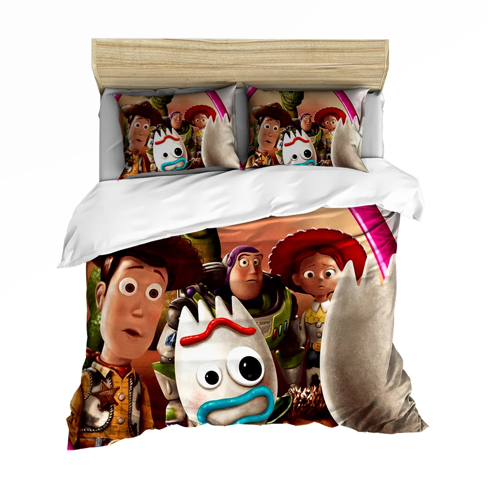 Disney Toy Story Шериф Вуди Базз Лайтер постельный комплект одеяло пододеяльники наволочка детская спальня Decora Мальчики кровать односпальная королева - Цвет: L