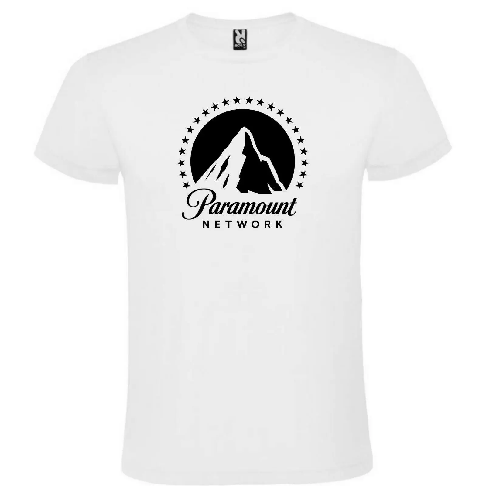 Футболка белая Paramount Man S M L XL XXL короткие рукава из 100% хлопка|Футболки| |