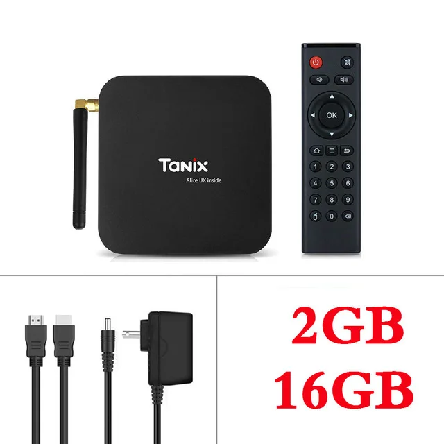 2G16G TV Box Tanix TX6 Android 9,0 tv Box Allwinner H6 Четырехъядерный 4G ram 32G/64G rom скорость 4K 2,4G/5 GHz двойной WiFi Google Youtube медиаплеер - Цвет: 2G16G TV Box