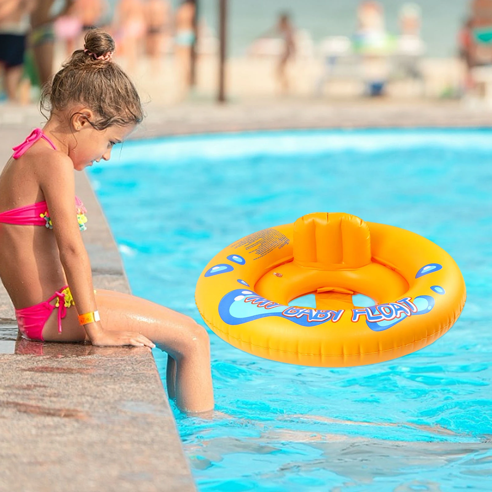 de seguridad para piscinas de niños, accesorios de dibujos animados, anillo inflable redondo, inflables para bebés, Círculo baño|Flotadores de bebé y niños| - AliExpress