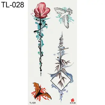 

1Pc Fashion Waterproof Temporary Fake Tattoo Body Sticker Animal Feather Decal Fashion Women Girl Temporary Tattoo Sticker