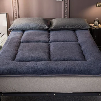 

Drop shipping comfortable Soft Foldable Tatami Mattress bedroom dormitory Mattress Topper Thick Warm Lamb cashmere Mattress