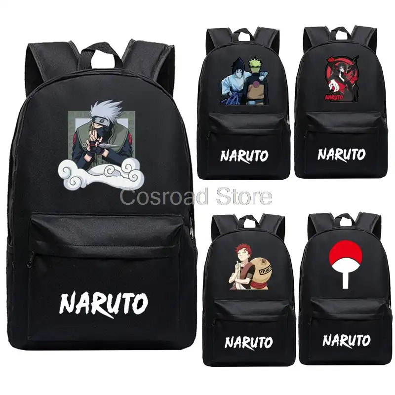 cos school uchiha sasuke backpack naruto uchiha itachi knapsack uzumaki naruto bags multifunctional anime backpacks