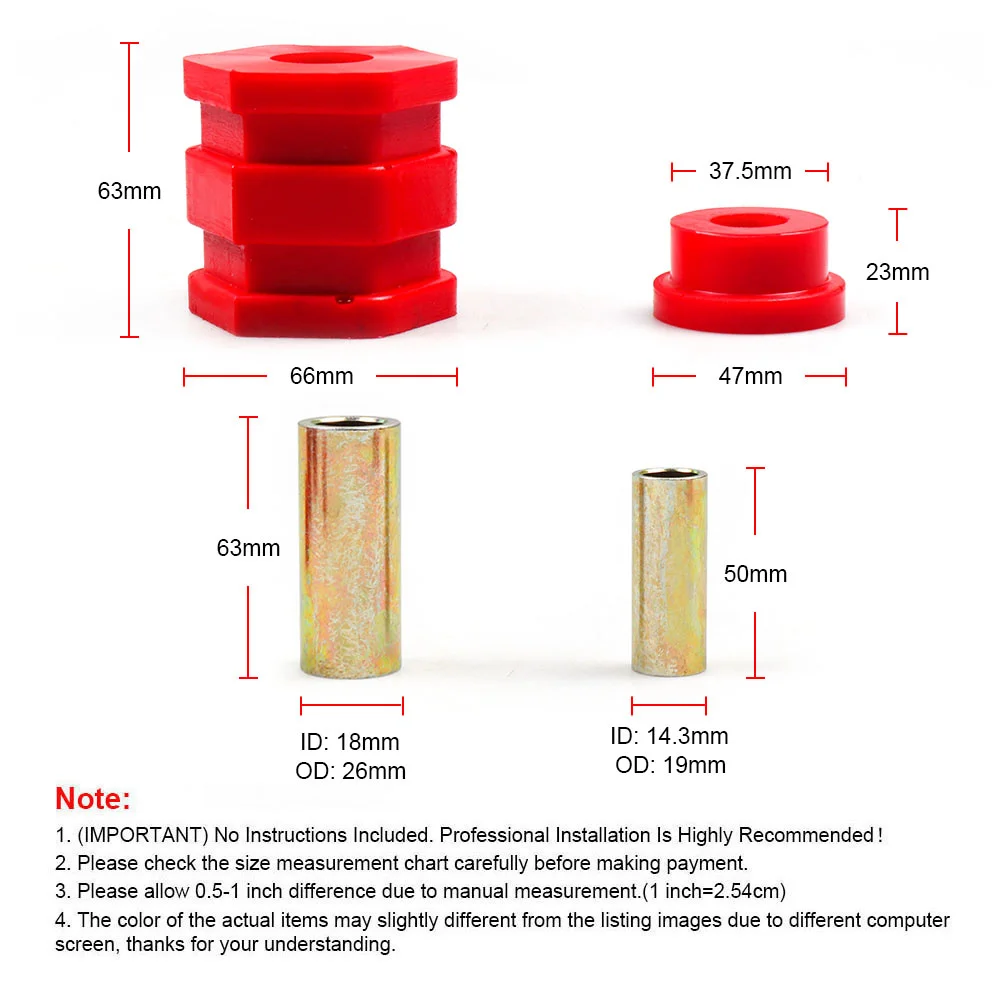 Polyurethane Front Lower Control Arm Bushing Kit for Honda Civic EK 96-00 TT102163 control arm bushings kit