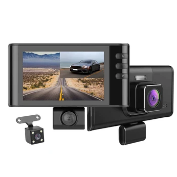 

3.2 inch 1080P 3 Lens Full HD Car DVR Camera Dashcam Rearview Car Dash Camera G-sensor Auto Car Camera Recorder