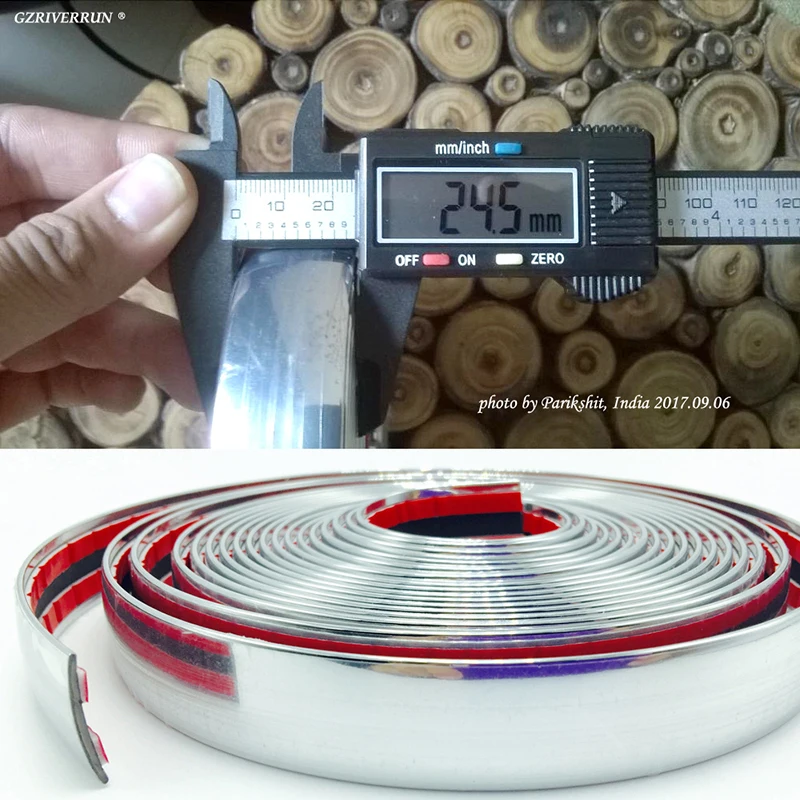 Strisce Decorative Auto 10 Metri Strisce Decorative Cromo Argento Per Auto E Moto - 10 Metri, 5 Mm, Adesive, Per Parafanghi, Porte, Linee Design Finest-Folia Striscia Laterale - Foto 2