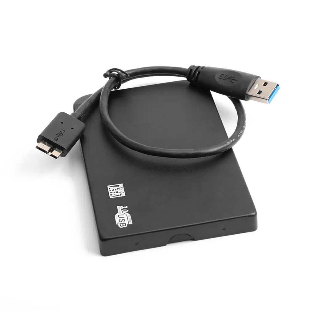 2,5 дюймовый внешний корпус для жесткого диска USB3.0 SATA жесткий диск черный чехол для ноутбука ПК Ультратонкий металлический