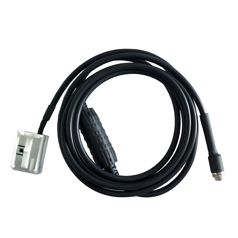 Car AUX Audio Cable Line Connector with Resistor 1.5M 12 Pin for BMW E60 E61 E63 E64 E65 E66 E81 E82 E83 E87 E88 E90 - Цена: 