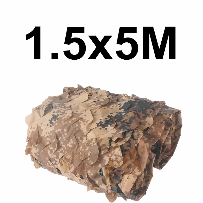 Sand 1.5x5M LOOGU усиленная армейская камуфляжная Военная сеть камуфляжная сетка синий песок белый Охота наружный тент садовый тент Кемпинг Рыбалка - Цвет: Sand 1.5x5M