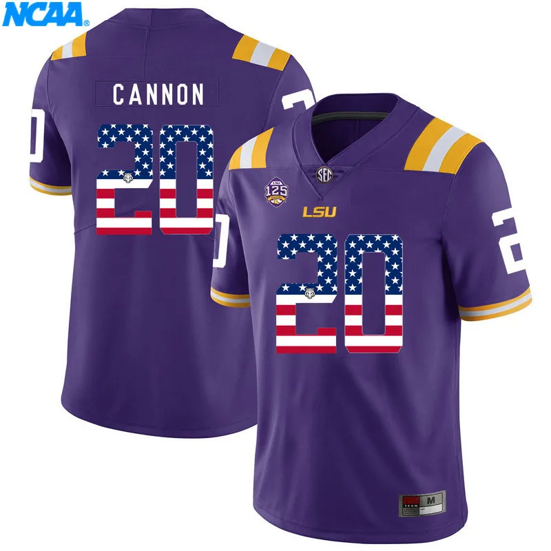 Новое поступление высокое качество JerseysBilly Cannon#20 колледж футболка ограниченной серии Майки S-XXXL