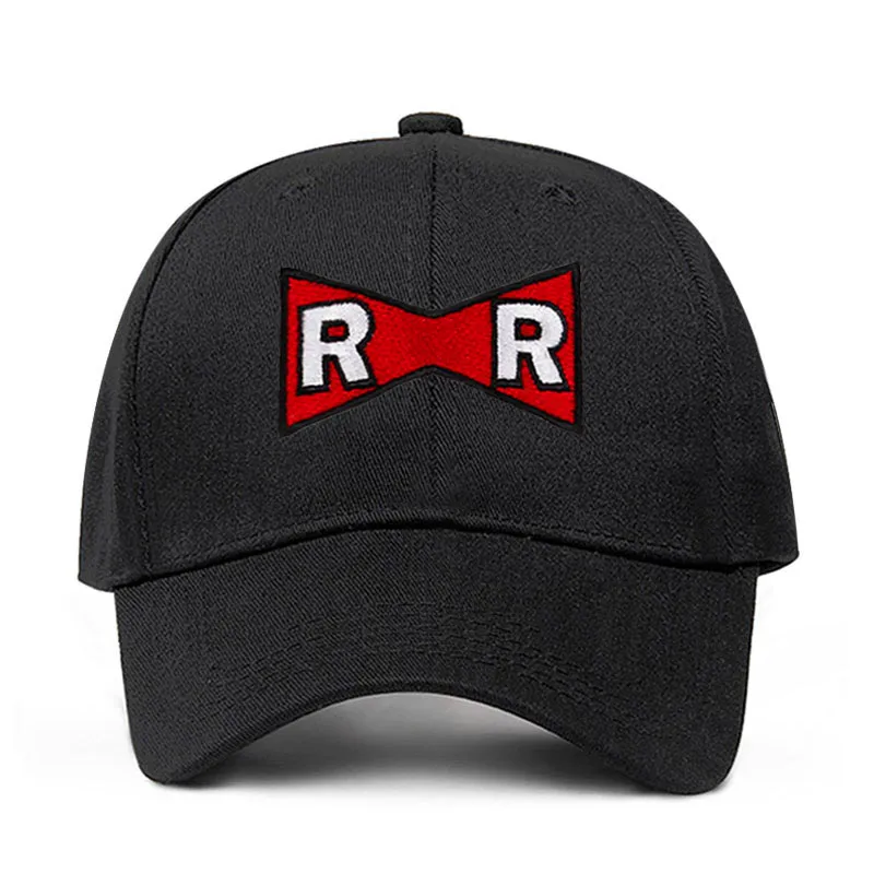 Мужская шляпа, бейсбольная кепка Dragon Ball Dr. Gero Dad Hat хлопок красная лента армейская деликатная кепки с надписью Нет структуры шляпа - Цвет: Черный