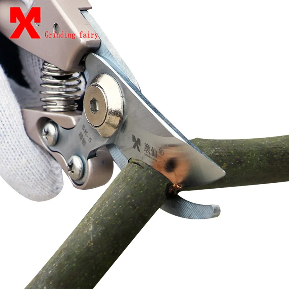 SK-5 секаторные ножницы из высокоуглеродистой стали для обрезки фруктового дерева ножницы для садовой обрезки острые и использовать прочный нож ножницы секаторные