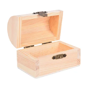 

Home Storage Box Natural Wooden Postcard Organizer Handmade Craft Jewelry Case Wooden Box Without Inner