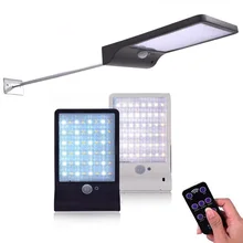 Обновленный 48 светодиодов солнечный светильник с регулируемым цветом с контроллером три режима водонепроницаемый светильник s для наружного сада настенный уличный