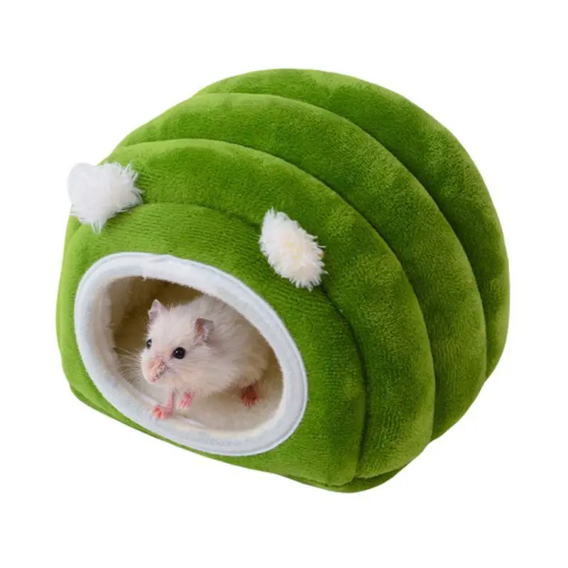 Guinea Pig Hamster Small Animal Winter Warm House Sleeping Bed Toy with Pad 