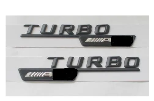 Black TURBO ///AMG Letters Emblem Badge Emblems Badges for Mercedes FOR AMG | Автомобили и мотоциклы