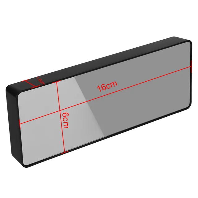 Acrylic/Mirror Alarm Clock LED Digital Clock Snooze Bedside Voice Control Time 4