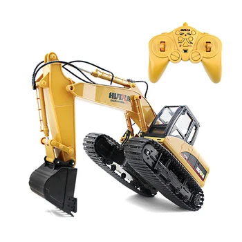 

Rc Excavator 1:14 Huina 1550 Model Truck Remote Controlled Machines 15 Channel 680 Degree Rotation Metal Excavator
