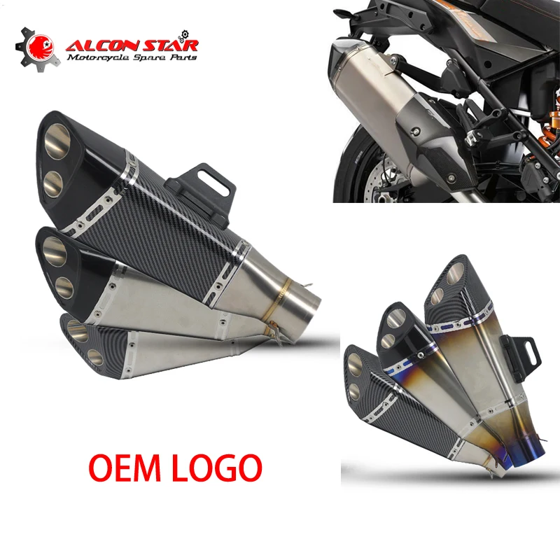 Alconstar мотоцикл Akrapovic выхлоп для R1 R6 R3 Z900 CB600 модифицированный Uiversal мотоцикл лазерный SC скутер глушитель