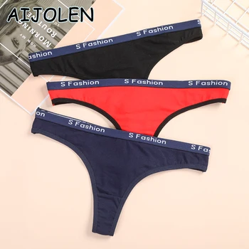 

AIJOLEN Fitness Sports Briefs Comfortable Breathable Sweat-absorbent Thong and G-String Women's Cotton Pure Color Briefs