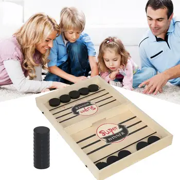 

Catapult Chess Bumper Chess Bouncing Chess Parent-child Interactive Game Table Desktop Battle 2 In 1 Ice Ball Game Hockey Toy