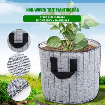 

Planting Bag Potato Planting Flower Pot Non-woven Planting Container Bag Garden Supplies Greenhouse Vegetable Growing Bag
