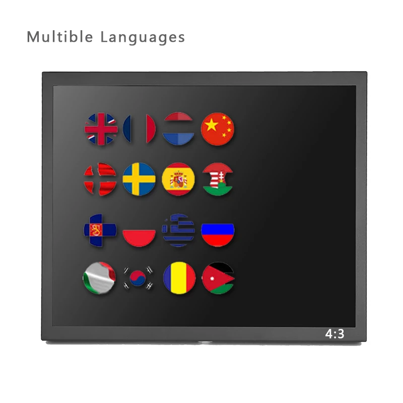 17 Inch Industrial Open Frame Touch Screen Monitor with HDMI VGA BNC USB AV Input Description Image.This Product Can Be Found With The Tag Names Led lcd, Monitors Accessories