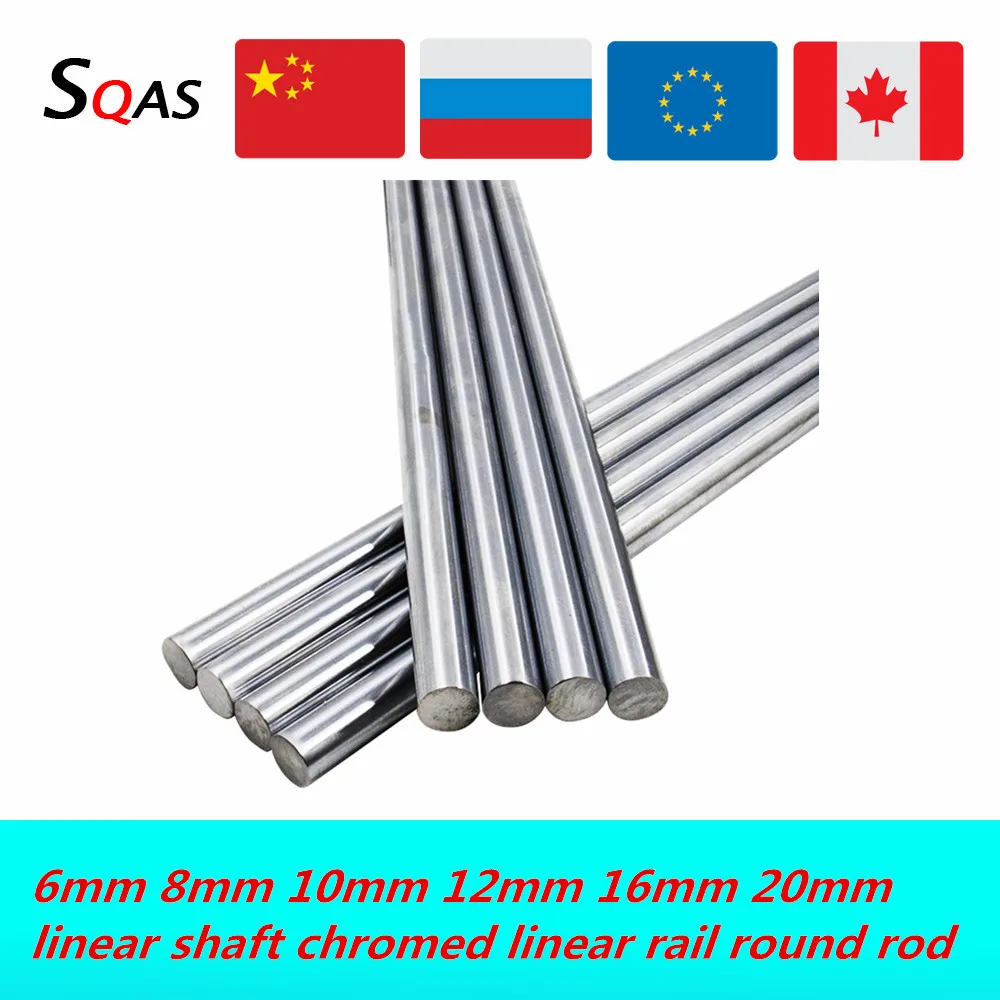 Asta Lineare Rotonda 6mm Con Cuscinetti LM6UU - 200mm Di Lunghezza Per Fai Da Te E Progetti Meccanici