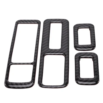 

NEW-New Carbon Fiber Window Switch Button Kit Cover Trim Fit for Lexus RX300 200T 450H 2016-2019