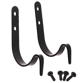 

2 Pcs Metal Wall Hooks J-hook Storage Hook Vintage Wall Hanger Screw Hooks For Room Cloth Towel Rack Coat Hat Holder Wall Hook