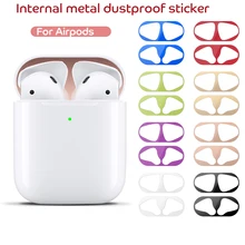 Bảo Vệ Chống Bụi Miếng Dán Rung 2 1 Bộ Phim Sắt Đá Bào Siêu Mỏng Da Bụi Vệ Cho airPod 2nd Tai Nghe Nhét Tai(China)