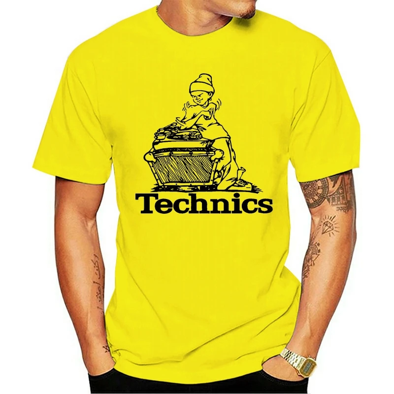 

Technics Classic Scratching Dj T Shirt B Boy Dj Wear Gear Turntables T-shirt summer winter Style Men T Shirt coat clothes tops